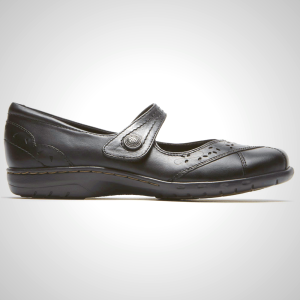 Rockport Flats For Womens Black - Total Motion Adelyn Slingback - CU0213467