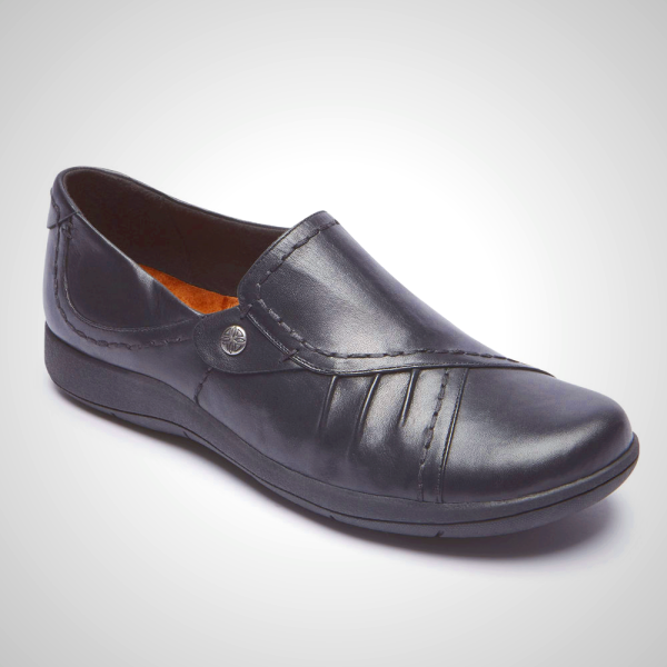 Rockport Flats For Womens Black - Cobb Hill Maiika Ballet - QV3824067