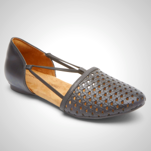 Rockport Flats For Womens Black - Total Motion Adelyn Slingback - CU0213467