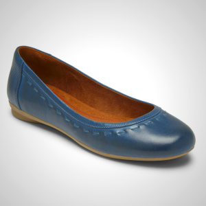 Rockport Flats For Womens Navy - Cobb Hill Maiika Ballet - WQ9081726