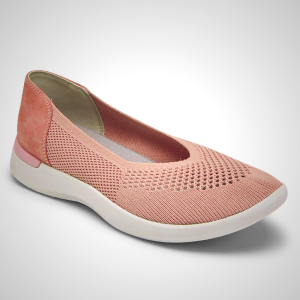 Rockport Flats For Womens Pink - Total Motion Hidden Wedge Tied Ballet - MI4065719