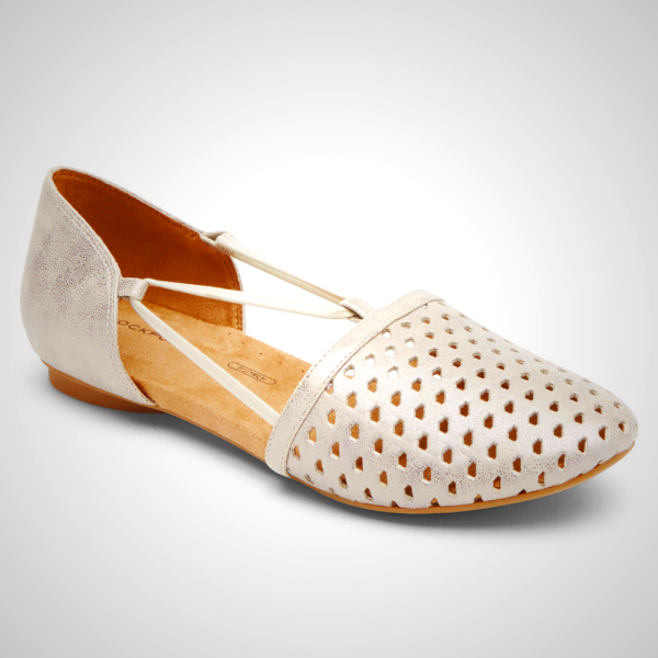 Rockport Flats For Womens Beige - Total Motion Adelyn Slingback - DK6071324