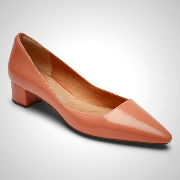 Rockport Heels For Womens Pink - Total Motion 75mm Pointed Toe - QJ8135290