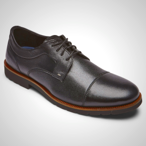 Rockport Men's Black Oxfords - Style Purpose Plain Toe NI0328146