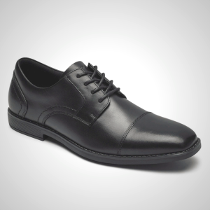 Rockport Men's Black Kenton Plain Toe Oxford Shoes - CT4183695