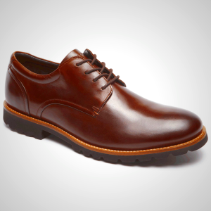 Rockport Men's Brown Braylon Apron Toe Oxfords - AS4869170