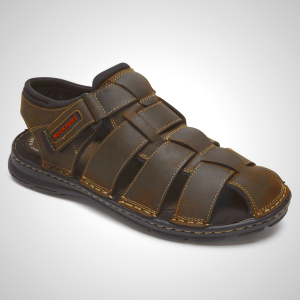 Rockport Sandals For Mens Black - Trail Technique Adjustable Velcro - BC0679134