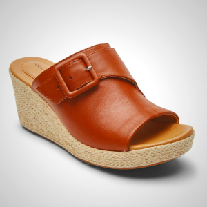 Rockport Slides For Womens Black - Lyla Buckle - WE2537416