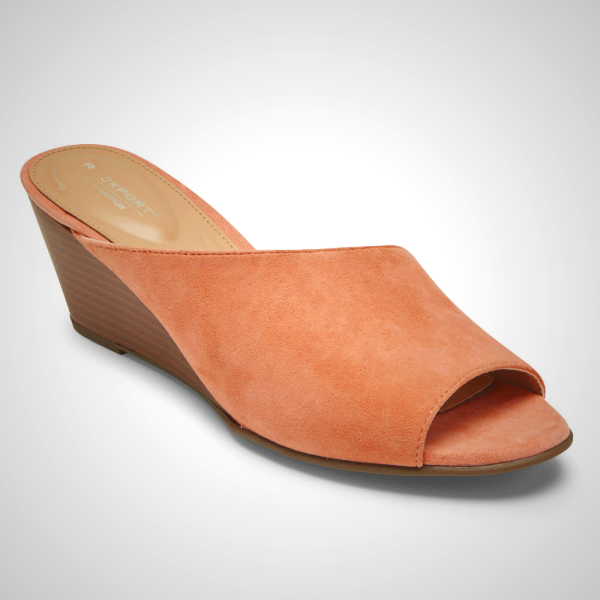 Rockport Slides For Womens Yellow - Total Motion Taylor Asymmetrical - SV6418325