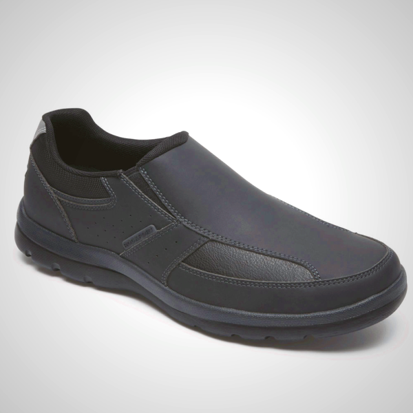 Rockport Slip-On For Mens Dark Grey - Malcom Penny - AZ5706493