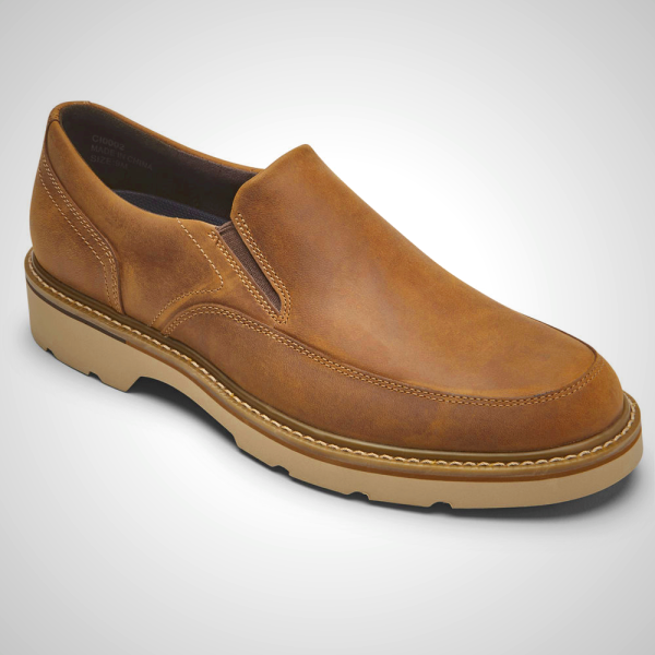 Rockport Slip-On For Mens Brown - Style Leader 2 Bike Toe - FP3416290