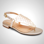 Rockport Thongs For Womens Gold - Total Motion Zosia Perforated - BP1403652